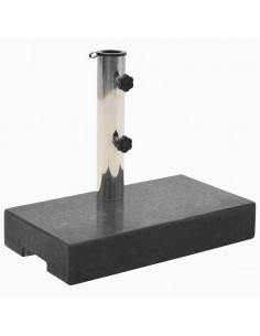 Base per Parasole in Granito Rettangolare 25 kg Nera 2