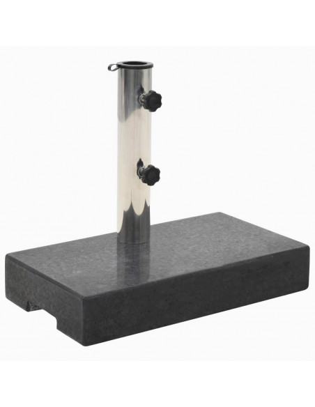 Base per Parasole in Granito Rettangolare 25 kg Nera