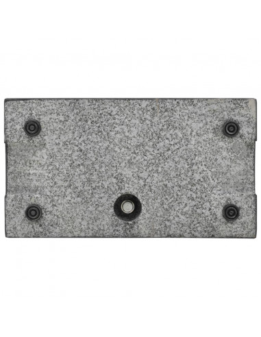 Base per Parasole in Granito Rettangolare 25 kg Nera