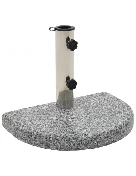 Base per Parasole in Granito Curva 10 kg Grigia