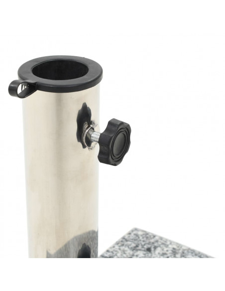 Base per Parasole in Granito Curva 10 kg Grigia