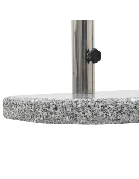 Base per Parasole in Granito Curva 10 kg Grigia