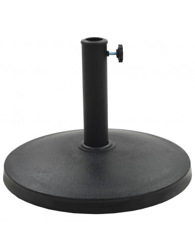 Base per Parasole Rotonda in Poliresina 10 kg Nera