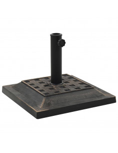 Base per Parasole Quadrata in Poliresina 12 kg Bronzo 2