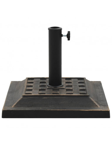Base per Parasole Quadrata in Poliresina 12 kg Bronzo