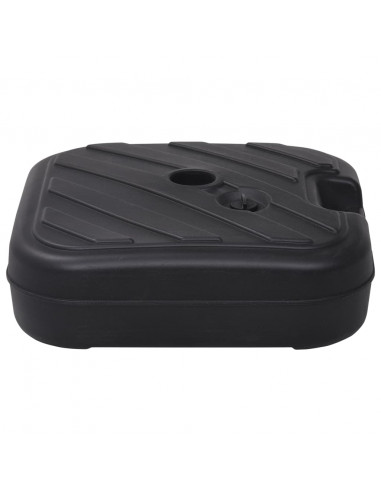 Base per Ombrellone Riempibile con Sabbia/Acqua 24L Nera