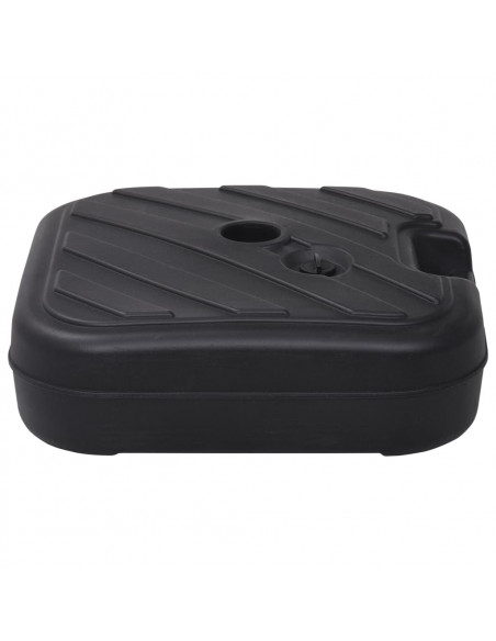 Base per Ombrellone Riempibile con Sabbia/Acqua 24L Nera