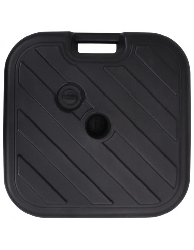 Base per Ombrellone Riempibile con Sabbia/Acqua 24L Nera