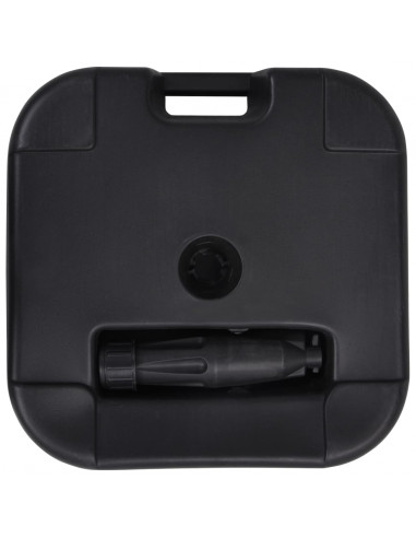 Base per Ombrellone Riempibile con Sabbia/Acqua 24L Nera