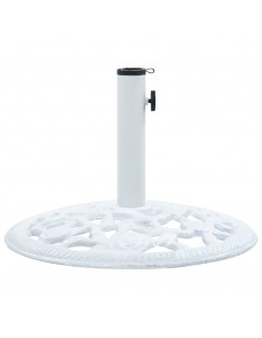 Base Ombrellone Bianca 12 kg 48 cm in Ghisa 2