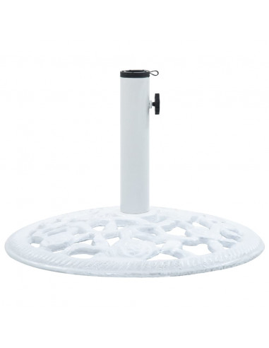 Base Ombrellone Bianca 12 kg 48 cm in Ghisa