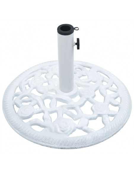 Base Ombrellone Bianca 12 kg 48 cm in Ghisa