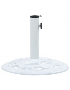 Base Ombrellone Bianca 9 kg 40 cm in Ghisa 2