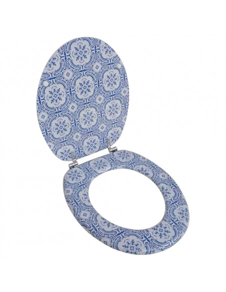 Coperchio da Toilette in MDF con Design Porcellana