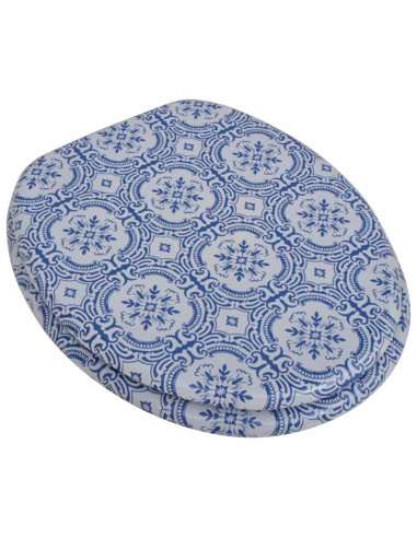 Coperchio da Toilette in MDF con Design Porcellana