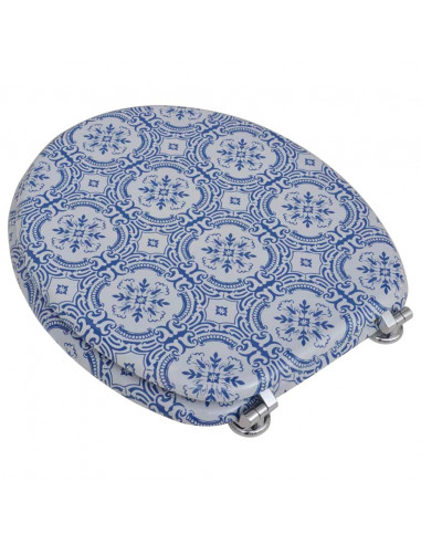 Coperchio da Toilette in MDF con Design Porcellana