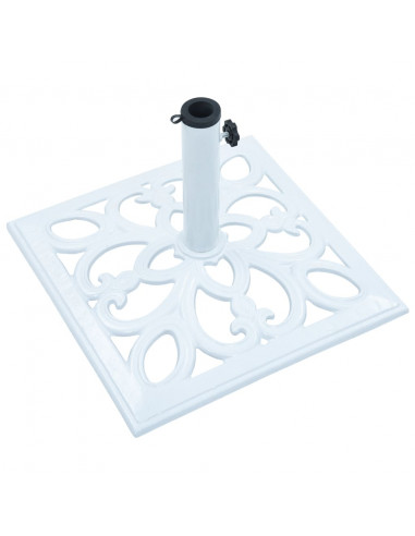 Base Ombrellone Bianca 12 kg 49 cm in Ghisa