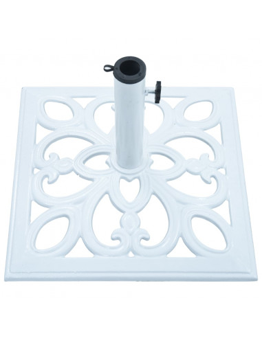 Base Ombrellone Bianca 12 kg 49 cm in Ghisa