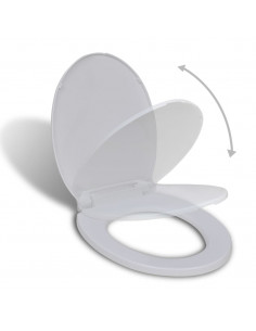 Copriwater a Chiusura Ammortizzata Bianco Ovale 2