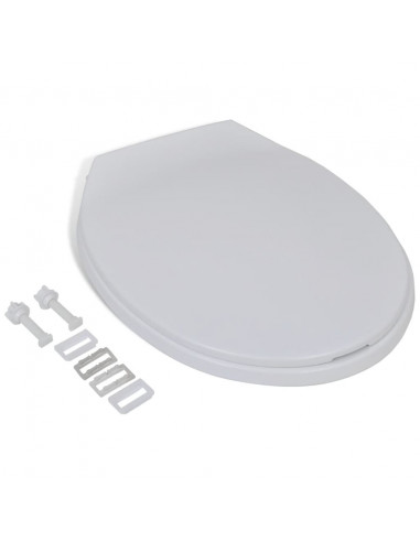 Copriwater a Chiusura Ammortizzata Bianco Ovale