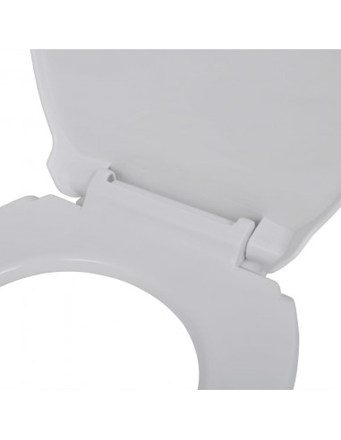 Copriwater a Chiusura Ammortizzata Bianco Ovale