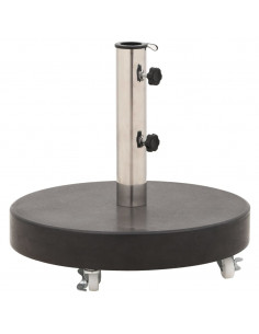 Base per Ombrellone in Granito 30 kg Circolare Nera 2