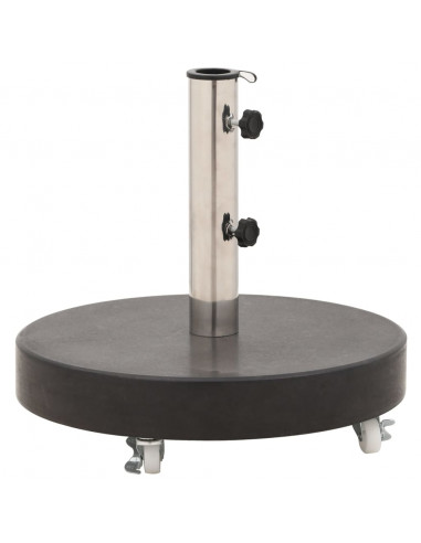 Base per Ombrellone in Granito 30 kg Circolare Nera
