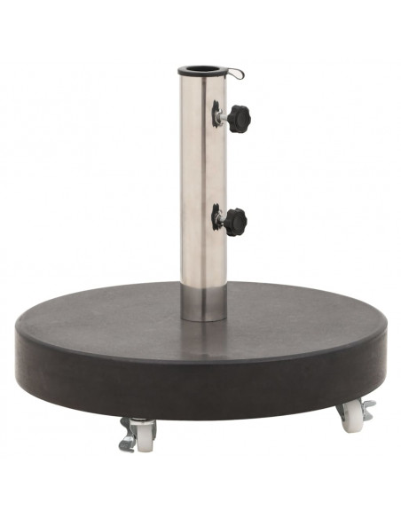 Base per Ombrellone in Granito 30 kg Circolare Nera