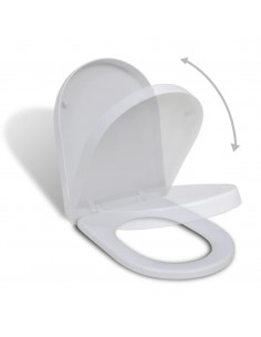 Copriwater a Chiusura Ammortizzata Bianco Quadrato 2