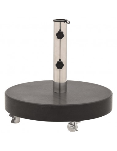 Base per Ombrellone in Granito 30 kg Circolare Nera
