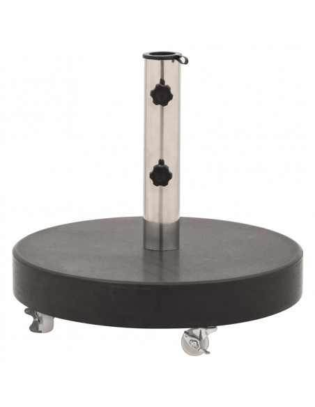 Base per Ombrellone in Granito 30 kg Circolare Nera