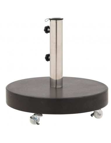 Base per Ombrellone in Granito 30 kg Circolare Nera
