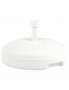 Base Ombrellone per Sabbia/Acqua 20L Bianca Rattan in Plastica 2