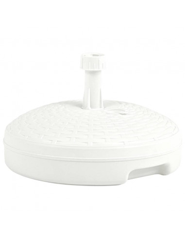 Base Ombrellone per Sabbia/Acqua 20L Bianca Rattan in Plastica