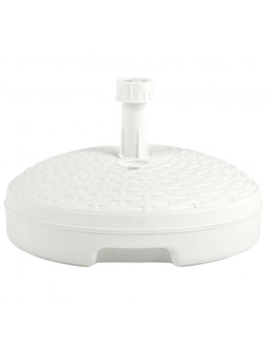 Base Ombrellone per Sabbia/Acqua 20L Bianca Rattan in Plastica