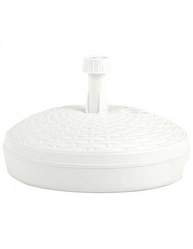 Base Ombrellone per Sabbia/Acqua 20L Bianca Rattan in Plastica