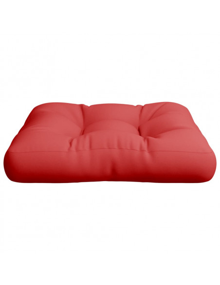 Cuscino per Pallet Rosso 50x50x12 cm in Tessuto