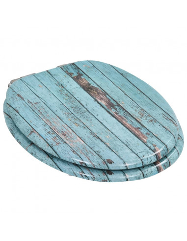 Tavoletta WC Coperchio Chiusura Morbida MDF Legno Antico