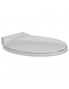 Tavoletta WC a Chiusura Morbida Grigio Chiaro Ovale