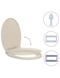 Tavoletta WC a Chiusura Ammortizzata Albicocca Ovale 2