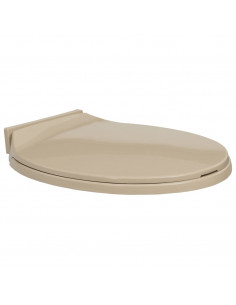 Tavoletta WC a Chiusura Ammortizzata Beige Ovale