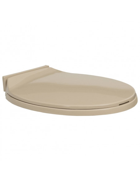 Tavoletta WC a Chiusura Ammortizzata Beige Ovale