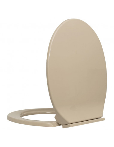 Tavoletta WC a Chiusura Ammortizzata Beige Ovale