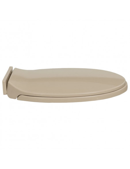 Tavoletta WC a Chiusura Ammortizzata Beige Ovale