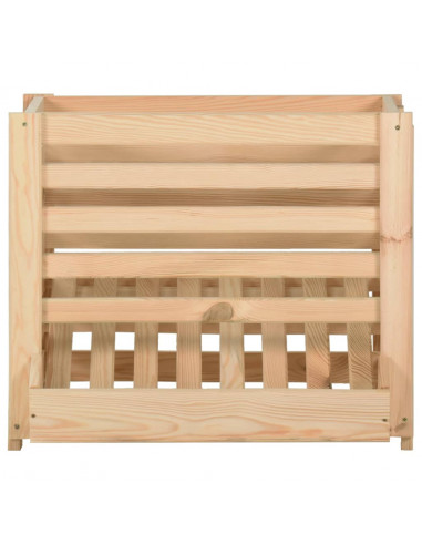 Cassetta Porta Patate  60x40x50 cm in Legno Massello di Pino