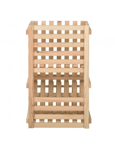 Cassetta Porta Patate  50x50x80 cm in Legno Massello di Pino