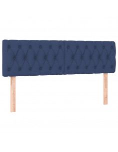 Testiere 2 pz Blu 72x7x78/88 cm in Tessuto 2