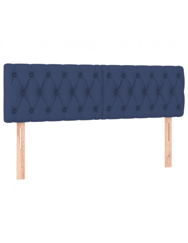 Testiere 2 pz Blu 72x7x78/88 cm in Tessuto