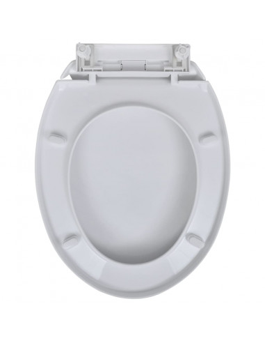 Copriwater a Chiusura Rallentata 2pz Plastica Bianco