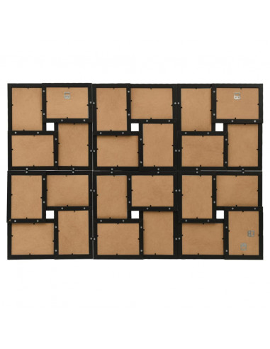 Cornice per Foto Collage per 24x(13x18 cm) Foto Nera in MDF